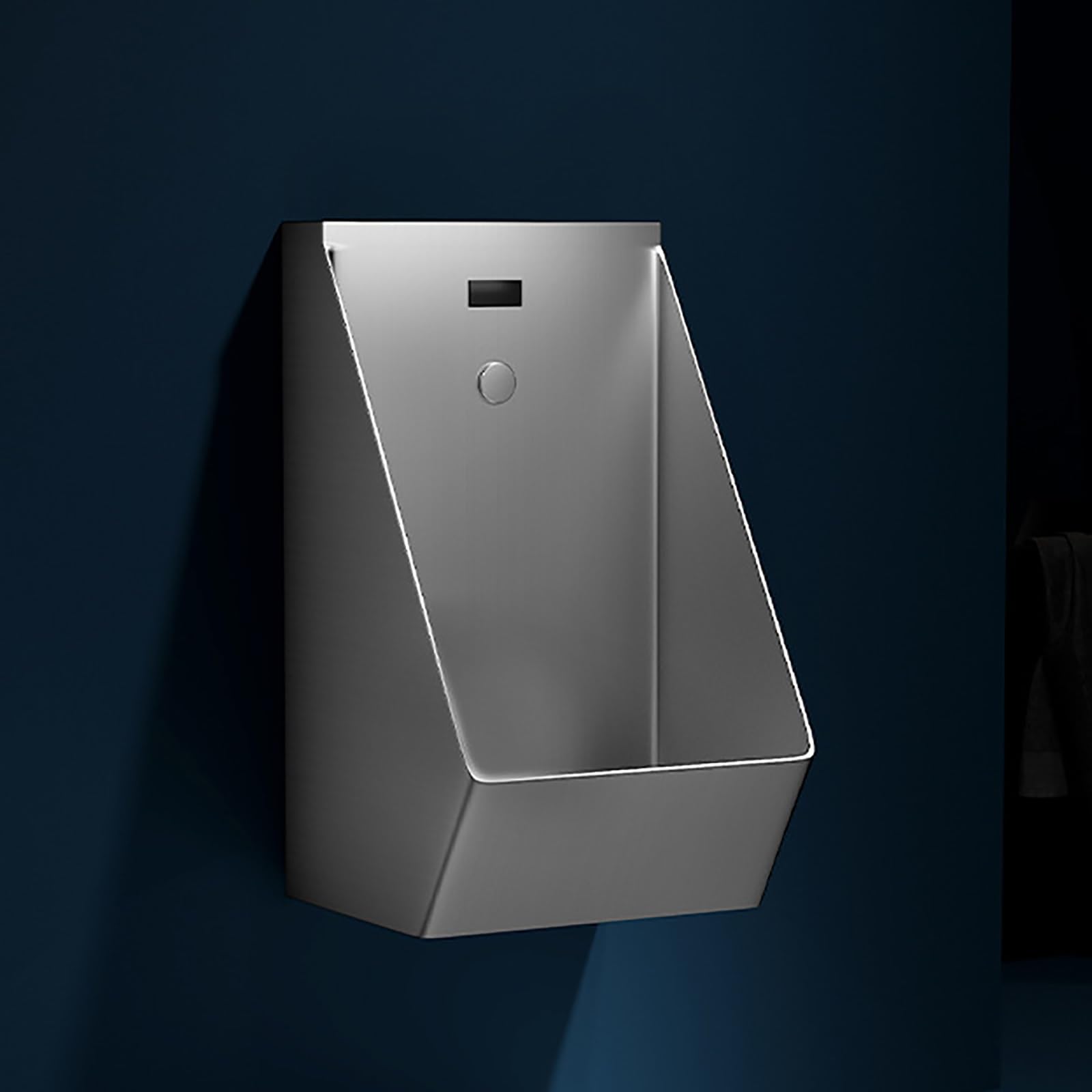 GTHTUHFD Urinals For Men Spill Proof, Stainless Steel Urinals, Bar Urinals, Urinals For Men Spill Proof Nighttime, Garage Urinal, Urinals For Men Bathroom, Outdoor Toilet,Gri,Silver