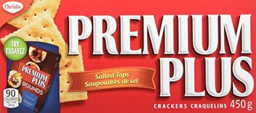Christie Premium Plus Salted Saltines, 450g {Imported from Canada}