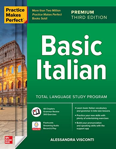 Practice Makes Perfect: Basic Italian, Premium Third Edition (Italian Edition)
