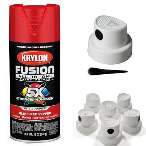 Spray Paint Caps for Krylon Fusion Spray Paint, Krylon Fusion All-In-One, (5) Pack OEM Direct Fitment Caps