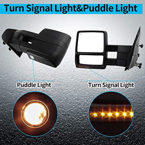 image for AUTOSAVER88 Towing Mirrors Compatible with 2004 2005 2006 Ford F150 Tr