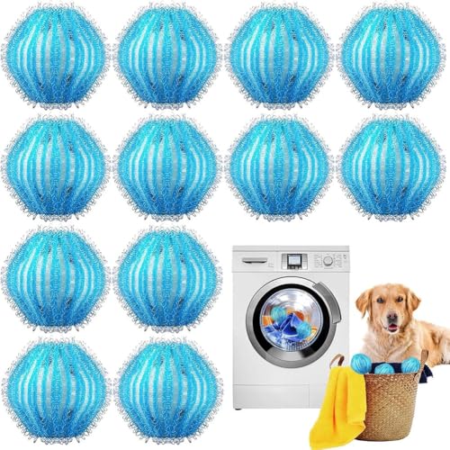 Reusable Laundry Lint Balls for Washing Machines - Remove Hair Fur and Lint from Clothes and Fabrics