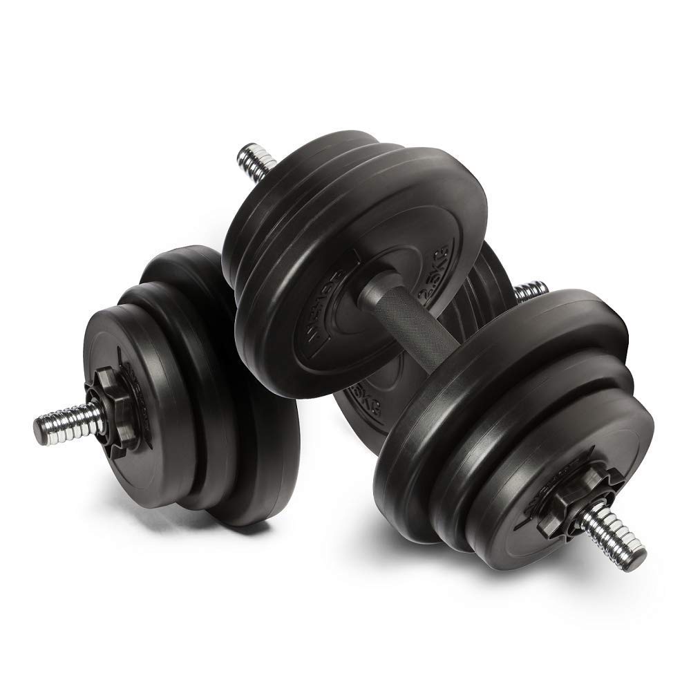 Maxstrength Max Strength Adjustable Rubber Dumbbells 20 Kg Weights