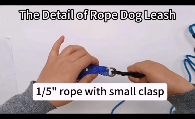 WYuZe Thin Rope Dog Leash For Small Dogs Under 15lbs - 6ft Lightweight Leash With Swivel Clip