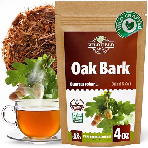 Image of 4 oz. Oak Bark Tea Tree Bark Herbs Сascara (Cortex Quercus) - 113g Herb Tea Corteza De Roble