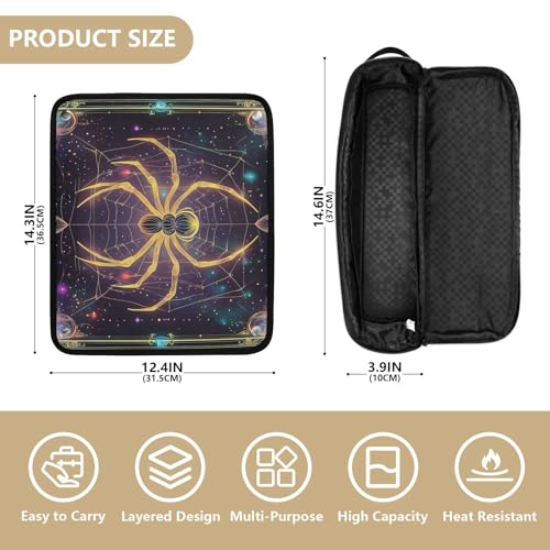 Bolso organizador para herramientas de cabello con tapete resistente al calor miniatura 4