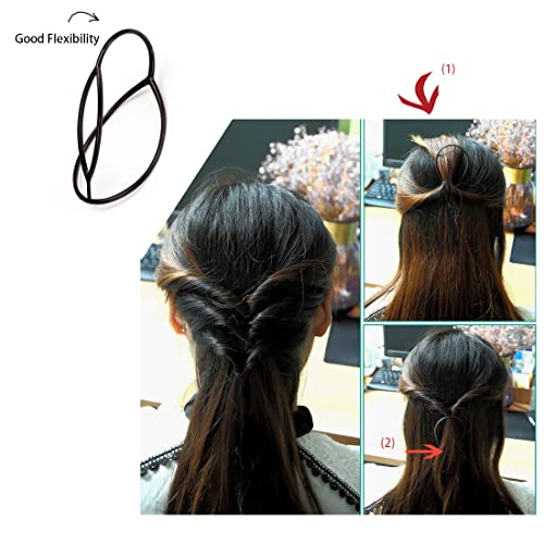 RY-EARL 2 Pezzi Coda di Cavallo Capelli Treccia