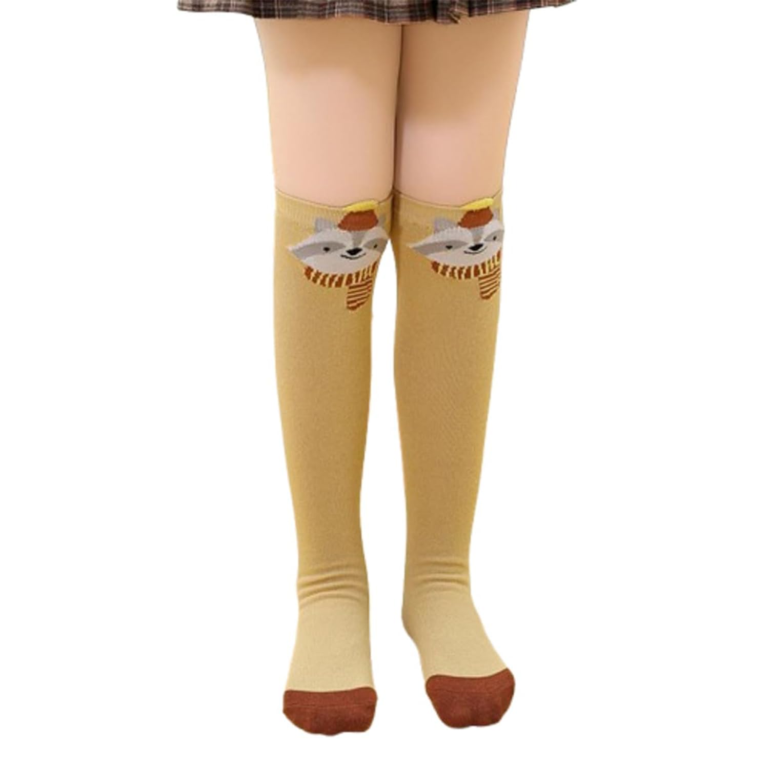 momisy 1 Pair of Baby Spring Winter And Autumn Combed Cotton Long Tube Knee-High Socks Suitable Age of 3 to 12 Years-picture-5