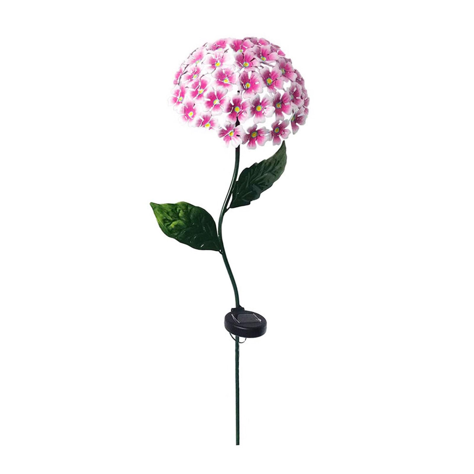Hsioluted Solar Lights Outdoor Garden Decorative Hydrangea Flower Waterproof Solar Garden Light LED Powered Landscape Light Stakes Metal