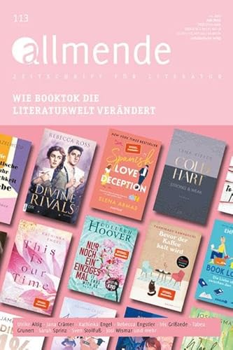 Allmende 113 – Zeitschrift für Literatur: Wie BookTok die Literaturwelt verändert (allmende – Zeitschrift für Literatur)
