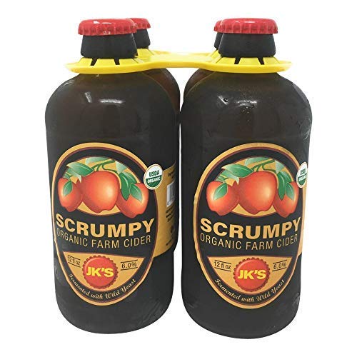 JKS SCRUMPY Organic Hard Cider Stubby 4Pk, 12 FZ Grocery