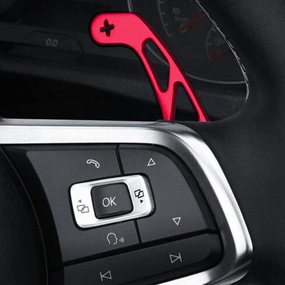 Łopatka zmiany biegów na kierownicę, stop aluminium, wytrzymała, trwała, praktyczna dźwignia zmiany biegów, do Golf GTI R, GTD, GTE, MK7, Polo, GTI, Scirocco 2014-2019