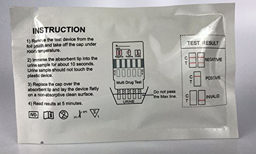 Cocaine (COC) Single Panel Drug Test, Pack of 10 Units, FDA Cleared, Highest Cut Off Level 300 NG/ML
