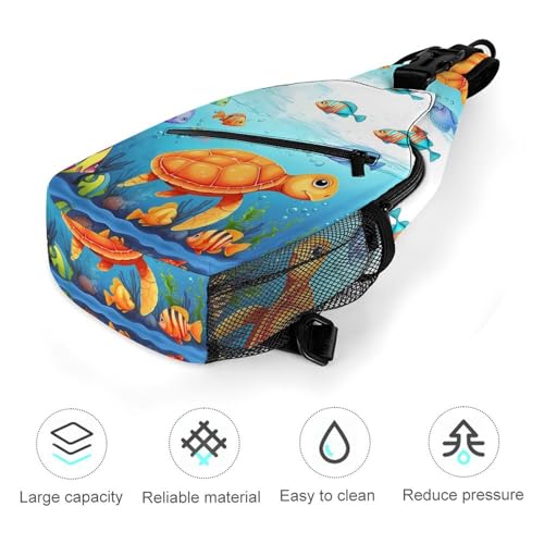 Morrales tipo Sling Bag Blanco para hombre y mujer miniatura 5