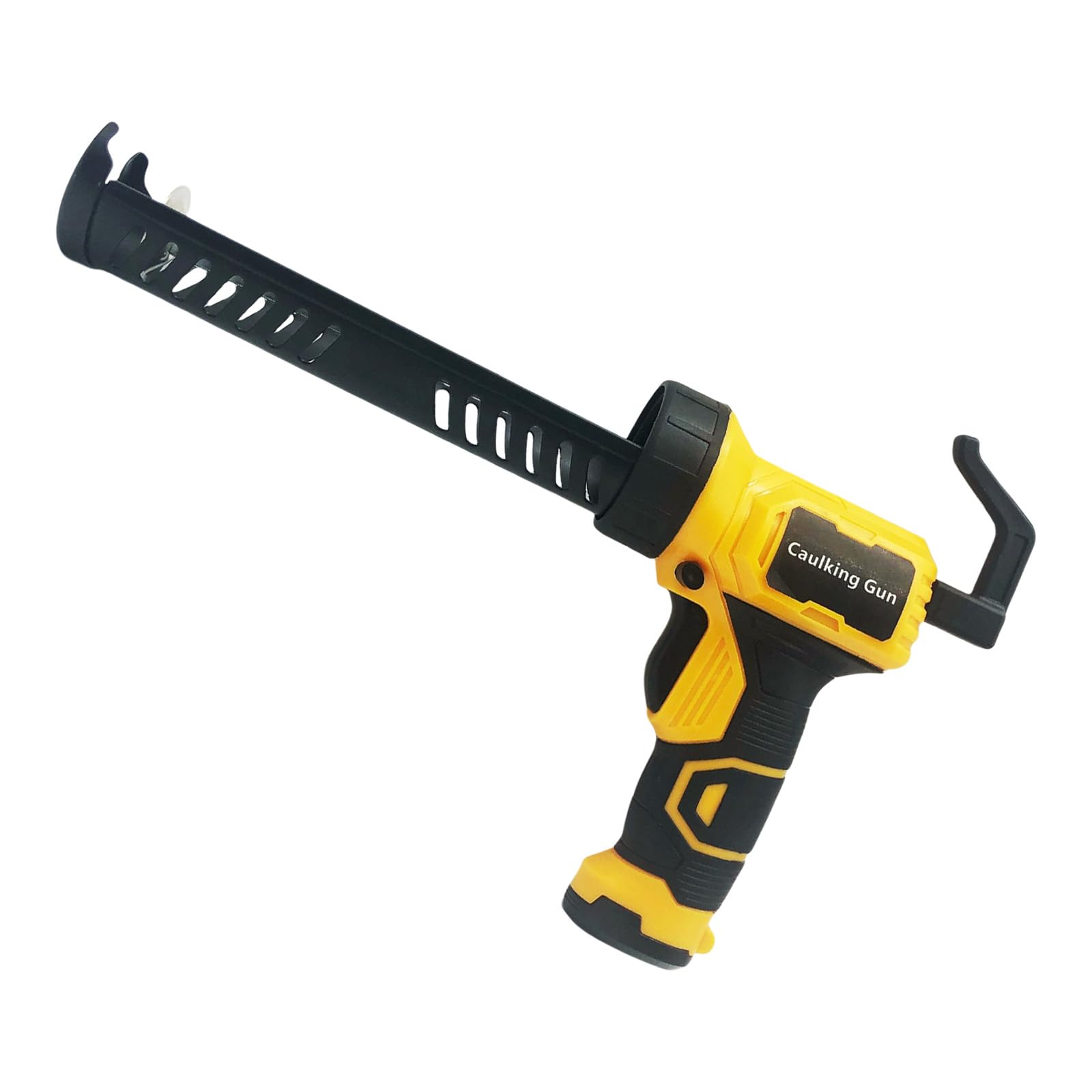 Pistola de calafateo eléctrica inalámbrica, funciona con batería, 4 velocidades, con luz LED ajustable de 10 onzas/300 ml