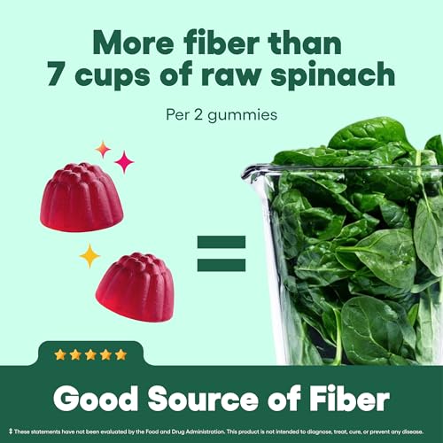 Physician s CHOICE Fiber Gummies for GLP-1 Support - No Sugar Added and Vegan - Raspberry - image 9