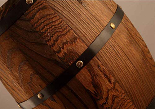 Lámpara de techo colgante de madera rústica de 26x33cm para comedor y salón industrial 6