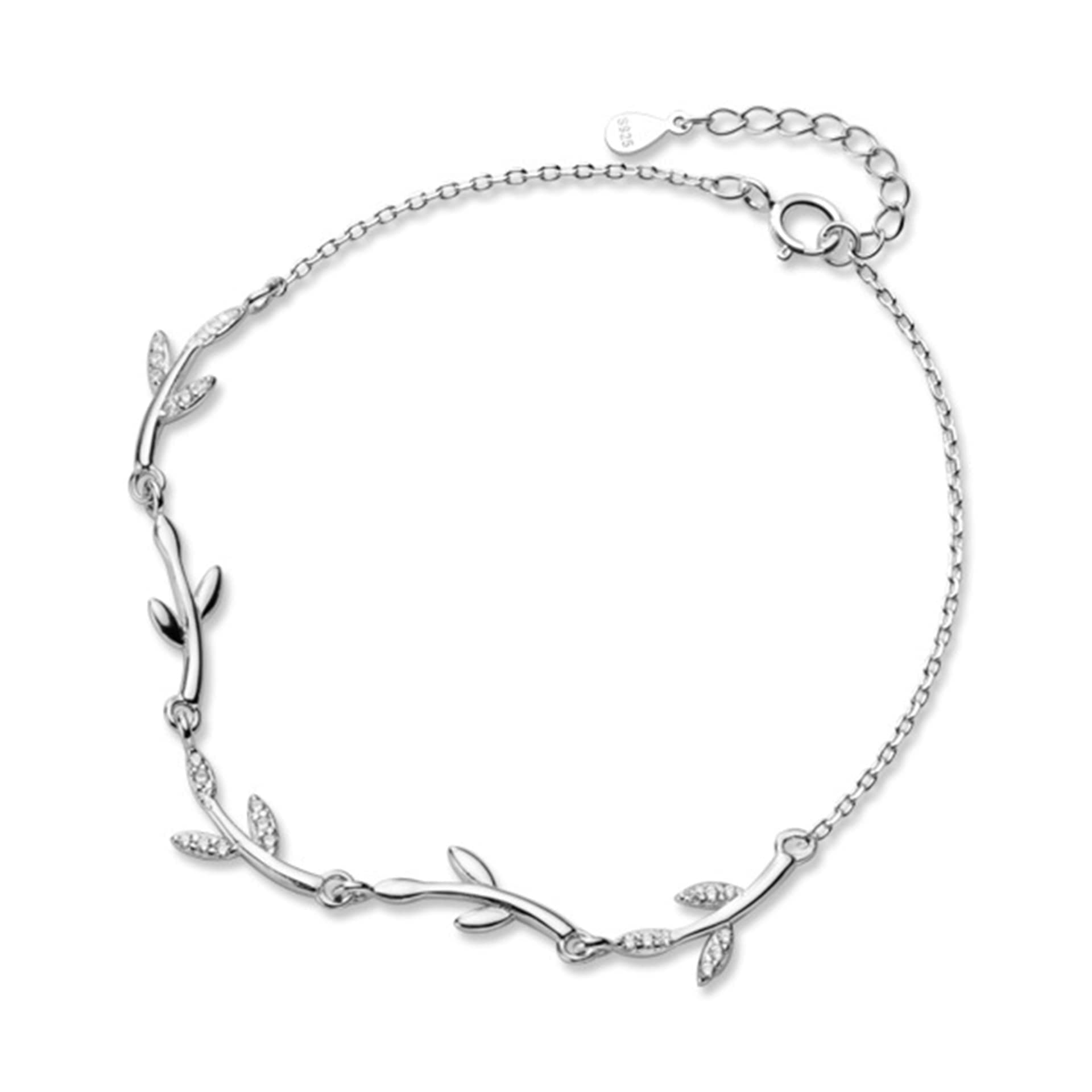 Feuilles Bracelets Bracelets à chaîne réglable cubique, pensées Que Vous propagez comme des Branches, s'étendant dans Les années lointaines, pour Les Cadeaux de Bijoux pour Femmes