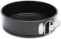 HIWARE 9-Inch Non-Stick Springform Cheesecake Pan - Leakproof Removable Bottom, Oven-Safe to 450°F, Black