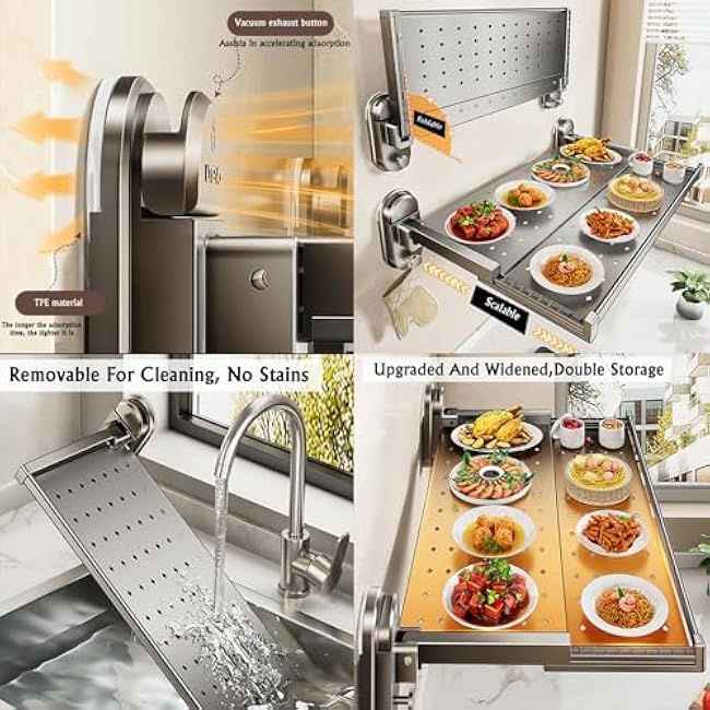 2 Tier Kitchen Shelf Tray,Food Preparation Rack,Multi Layer Food Tray, Side Dish Stacking Storage,Used For Catering Dipping Ingredients(62X39X14cm)