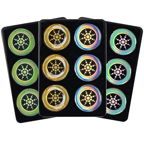 12 Pcs Cell Phone Protection Stickers EMF Blocker Radiation Protection Stickers for All Electronic Devices And Blocks 5G Wi-Fi Bluetooth Devices Protection Neutralizer - 4 Colors