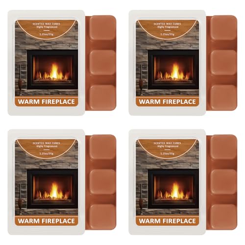 Image of SCENTORINI Wax Melts, Warm Fireplace Scented Wax Cubes for Wax Warmer