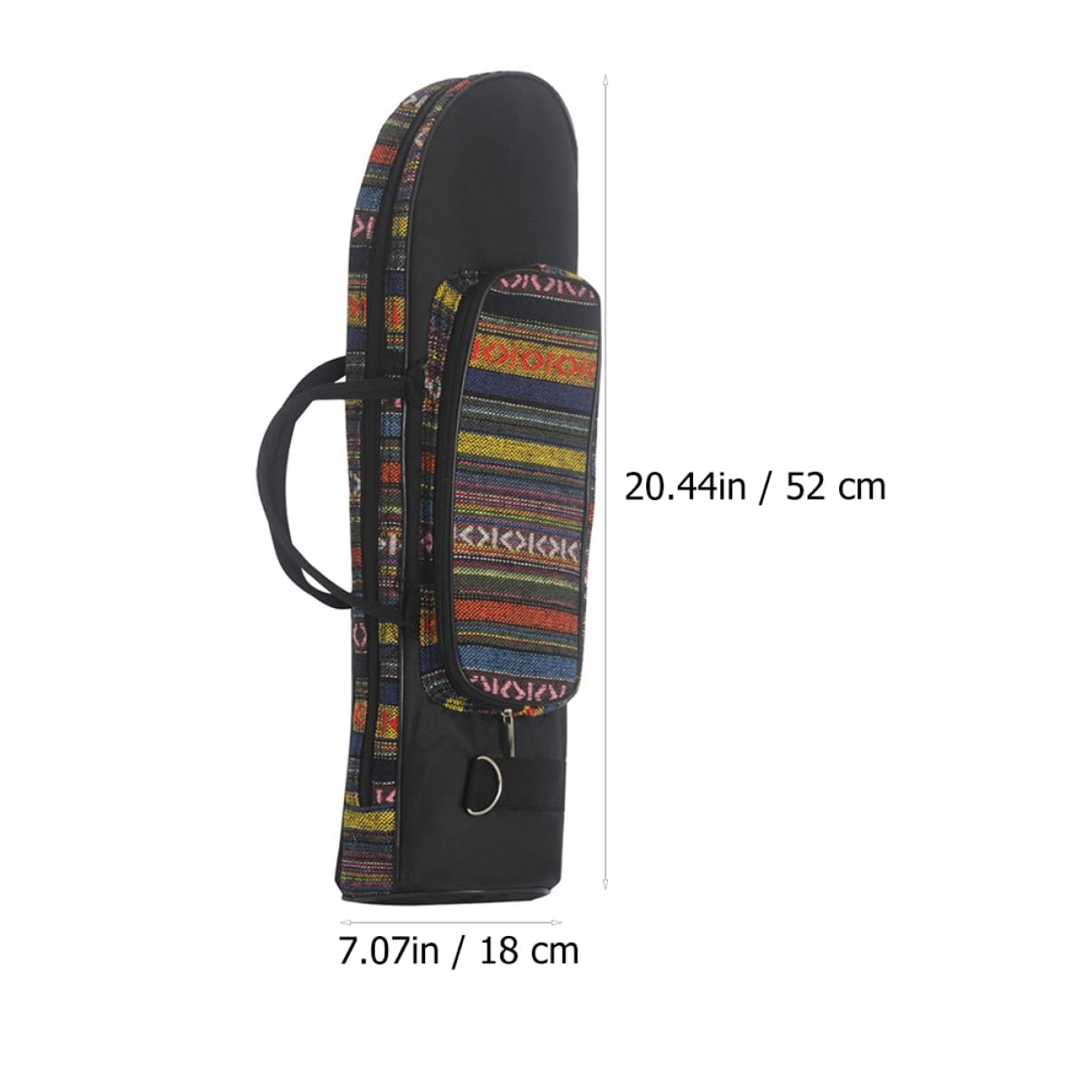 ifundom 1pieza Bolsa De Trompeta Acolchada De Oxford Práctica Funda De Instrumento Musical Diseño Portátil Compartimento Frontal Para Almacenamiento y Transporte De Trompetas