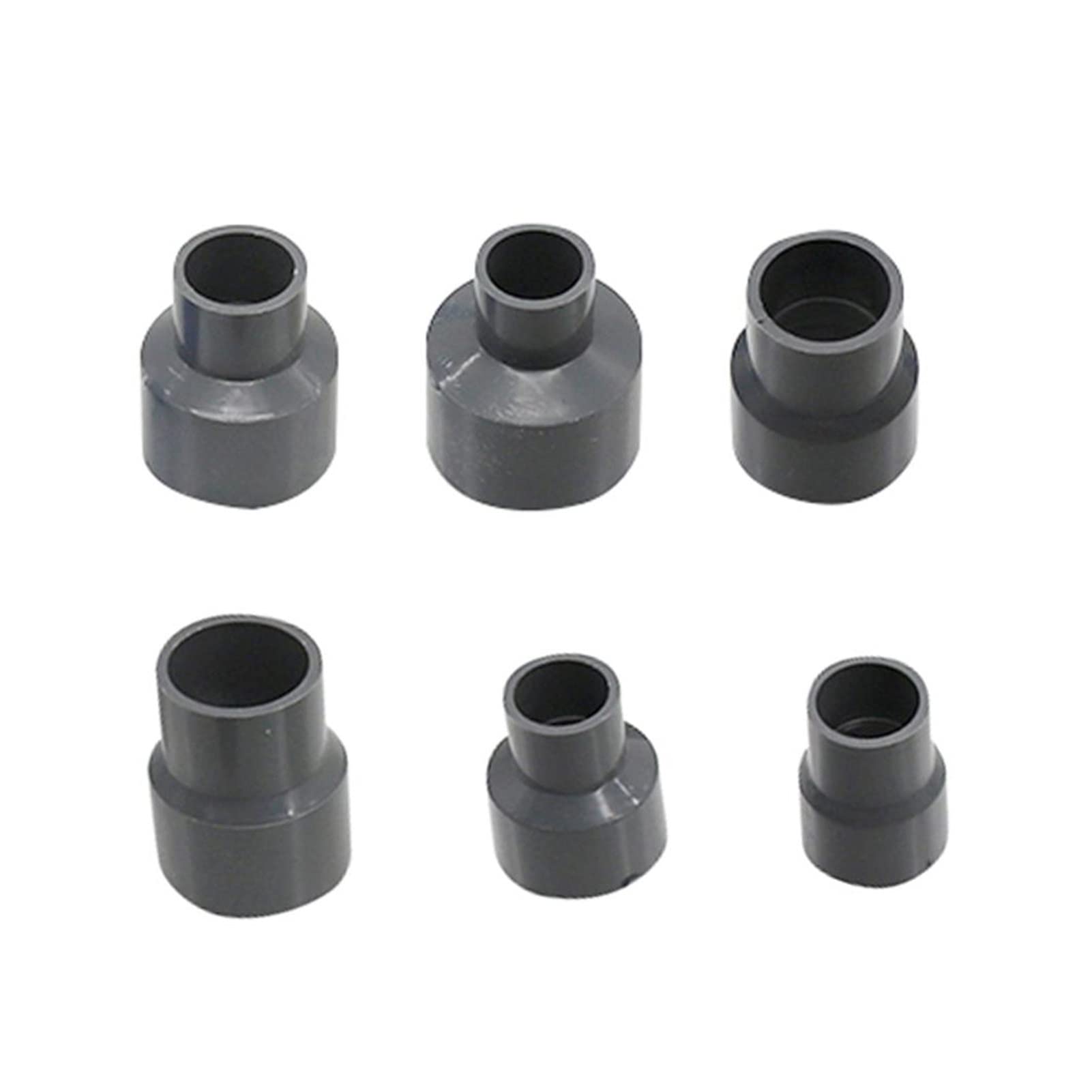Raccord de tuyau d'eau droit réducteur gris en PVC 20-40 mm