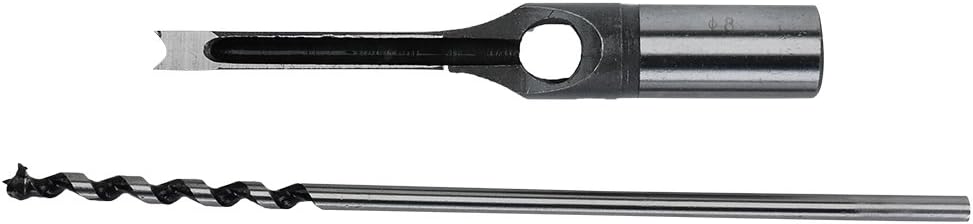 Flash Sale Buy 1 get 1 SaferCCTV 6Pcs Wood Square Hole Drill Bits Mortising Chisel Set, Mortise Chisel & Bit Set, Woodworking Mortiser Drill Bit 1/4-Inch, 5/16-Inch, 3/8-Inch, 9/16-Inch, 5/8-Inch, 1/2 -Inch