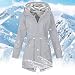 Vectry Plumifero Gris Mujer Chaqueta Parka Mujer Abrigo Jaspeado Mujer Chubasqueros De...