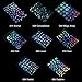 25 Sheet Resin Art Supplies Kit with Transparent Stickers, Holographic Clear Film for Resin Craft DIY Jewelry in Assorted Shapes