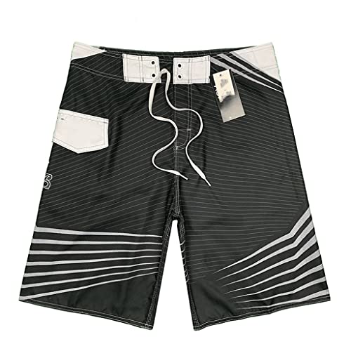 Shorts de baignade à rayures masculines et sport shorts de plage