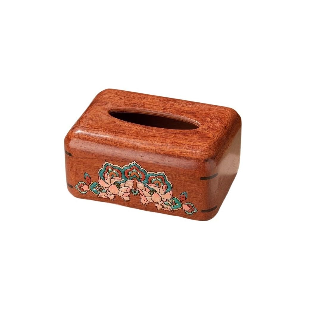 GTHTUHFD Tissue Paper Box Wooden Tissue Box Solid Wood Chinese Style Tissue Box, Living Room Coffee Table Desktop Tissue Box Restaurant Napkin Box Bulk Tissues Boxes
