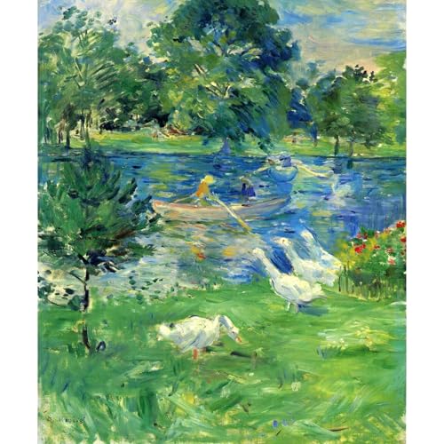 Vue du bois de Boulogne par Morisot ARTICULOZY impression giclée 61x81 cm