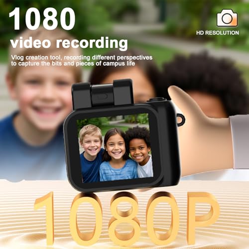 Gsnagole Retro Snap Camera?Mini Nostalgic Vintage View Camera?Tiny Snaps Camera?Keychain Digital Photo Camera?Llavero Mini CáMara Retro?1080p Hd with Led Flash Light (16G)