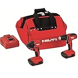 Hilti 3487032 18-Volt Lithium-Ion Cordless Drill Driver/Impact Driver Compact Combo Kit
