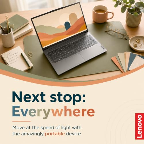 Image of Lenovo 15.6 inch FHD Laptop, 8GB DDR5 RAM, 640GB Storage