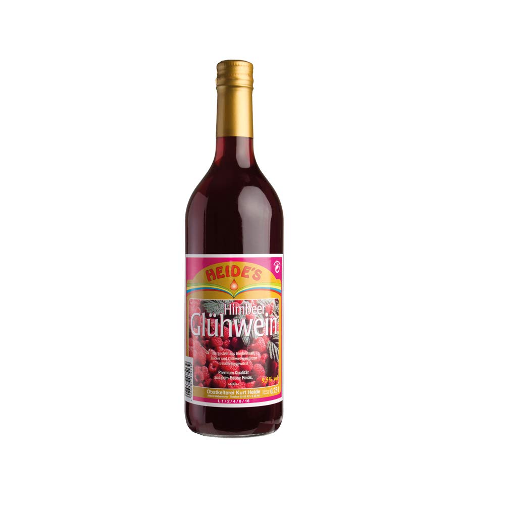 Himbeerglühwein 9,5% Alc., 2 x 6 x 0,75 l-Flasche - pfandfrei -