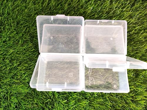 Image of Teraiya's 4 in 1 (with 4 Lid) Plastic Boxes for Storage of Multipurpose Things (Large - 15.5 cm l* 12.5cm b * h 4.5 cm) (1pc)