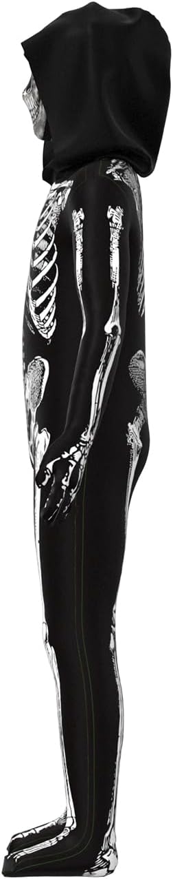 OEBLD Unisex Jumpsuit - Scary Black and White Halloween Jumpsuit Costume compatible for cos like a-Skeleton - Image 5
