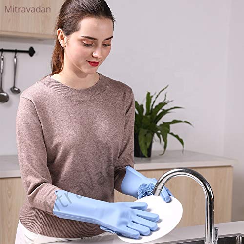 Mitravadan Magic Silicone Scrubbing Gloves, Scrub Cleaning Gloves with Scrubber for Dishwashing and Pet Grooming, Latex Free (Multicolor) (B07NVDZBFW) Amazon Price History, Amazon Price Tracker