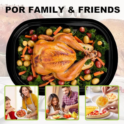 image for Speaku 16 Quart Electric Turkey Roaster Oven, Eight Temperature Settin