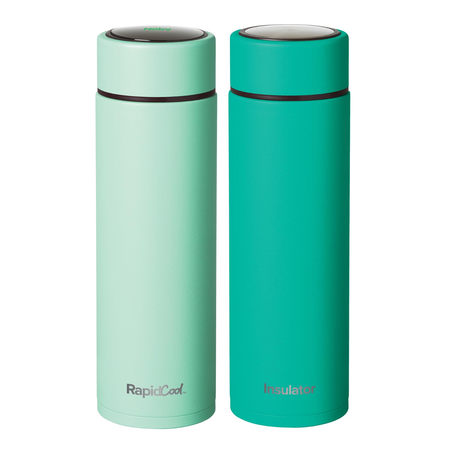 Nuby RapidCool tragbare Babyflasche zur Herstellung von Babyflaschen, limitierte Auflage, 2 Stück, Bereiten Sie eine perfekte Formel in 2 Minuten vor, inklusive 1 Rapid Cool, 1 Pulverspender und 1