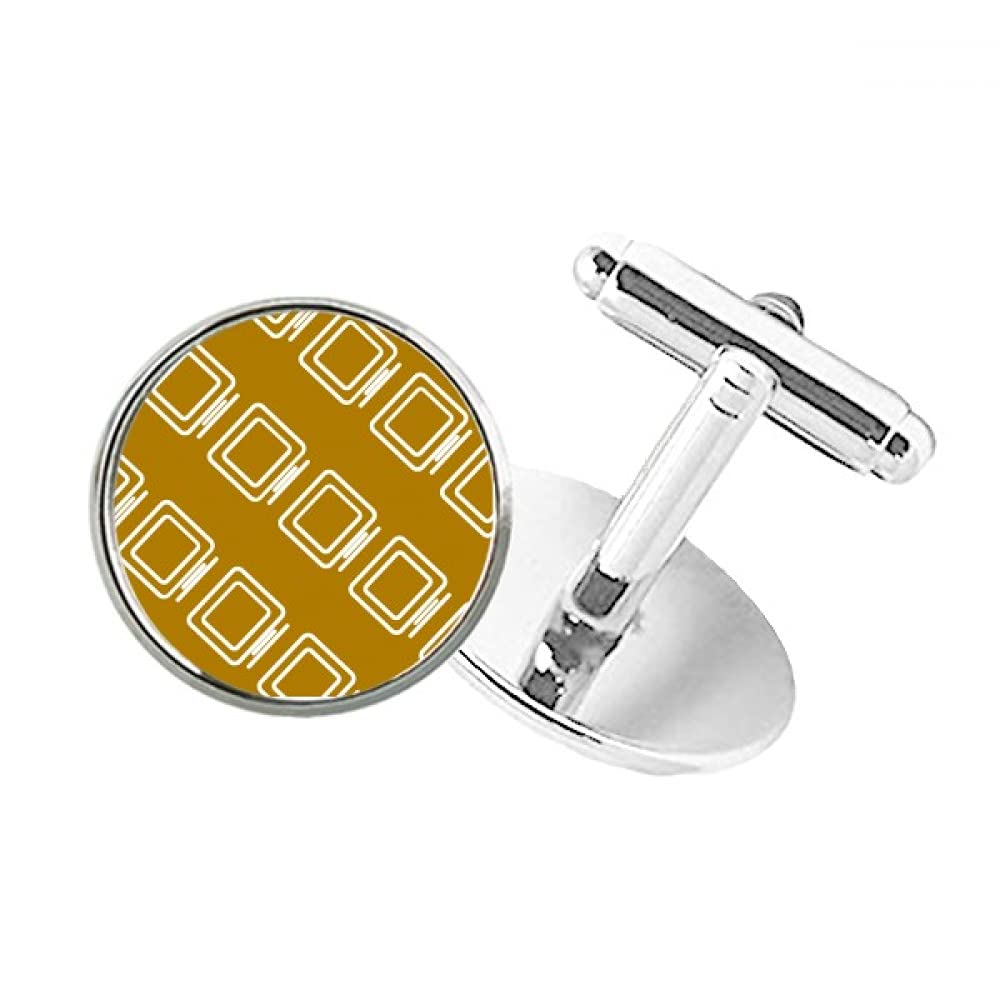 compDisplay Computer Seal Patterns Round Button Cuff Clip Stud Cufflinks