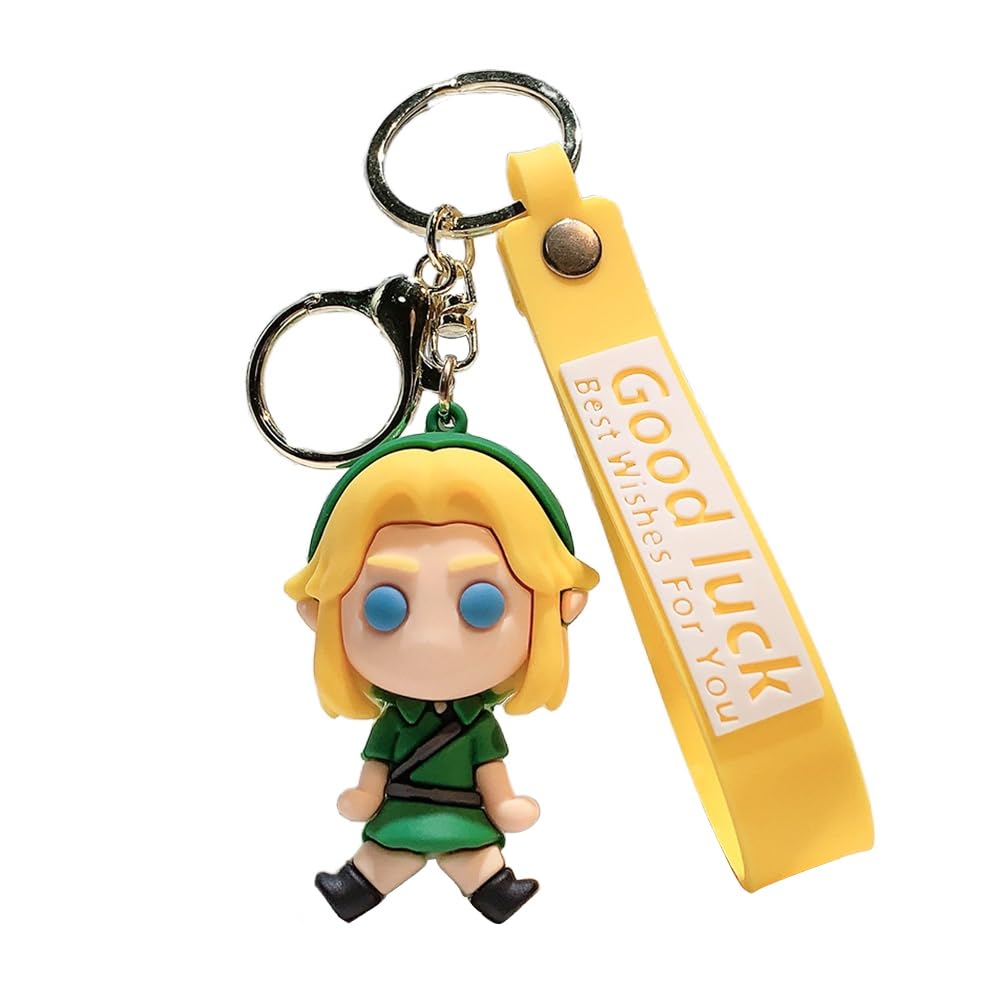 feimeng jewelrySheikah Slate Keychain - Game Series Durable Silicone Keyring for Backpack Bag Car Key, Gifts for Game Fans