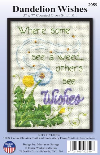 Image of Design Works Crafts Dandelion Wishes, 5 x 7