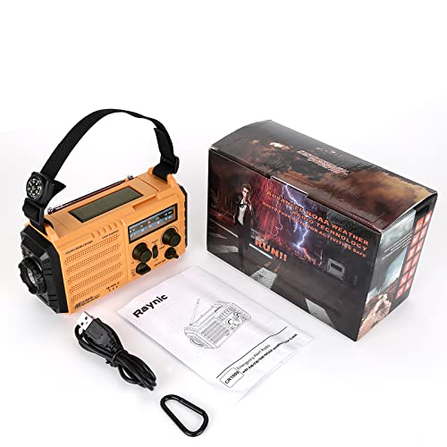 Radio manivelle solaire AM/FM/SW avec alarme SOS et chargeur de téléphone