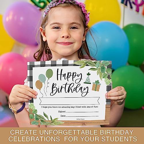 Hadley-Designs-25-Farmhouse-Happy-Birthday-Certificates-for-Kids-Classroom-Birthday-Gifts-Birthday-Awards-for-Students-Birthday-Award-Classroom-Supplies-for-Teachers-Elementary Hadley Designs 25 Farmhouse Happy Birthday Certificates for Kids Classroom Birthday Gifts Birthday Awards for Students Birthday Award Classroom Supplies for Teachers Elementary