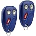 Key Fob Keyless Entry Remote fits Chevy Tahoe Suburban Silverado Avalanche Equinox SSR / GMC Sierra Yukon / Cadillac Escalade / Hummer H2 / Pontiac Torrent / Saturn Vue (LHJ011 Blue), Set of 2