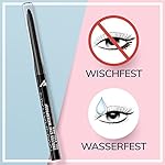 Manhattan Endless Stay Waterproof Gel Eyeliner – Schwarzer Gel Eyeliner mit herausdrehbarer Mine ohne Anspitzen – Farbe Blackest Black 006 – 2,6g , (1er Pack) – Bild 4